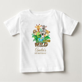 Camiseta De Bebé Selva de animales salvajes UN Chica Primera ropa d