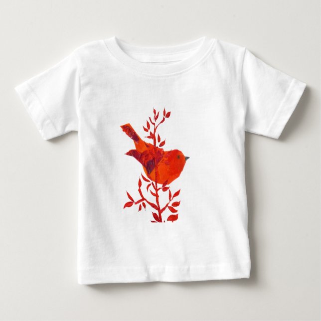 Camiseta De Bebé Selva floral del safari del elefante (Anverso)