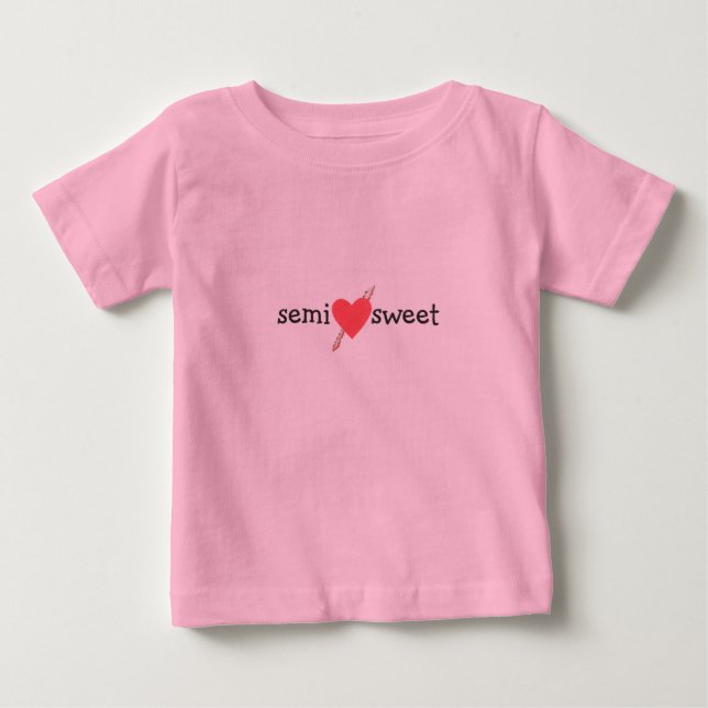 Camiseta De Bebé Semi Sweet bebé (Anverso)