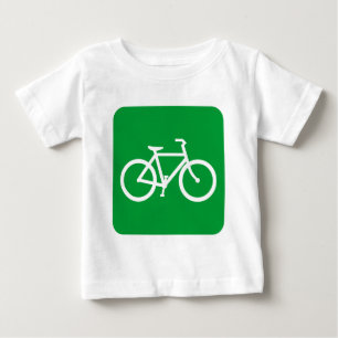 Camiseta De Bebé Señal de Bicicleta - Verde Césped