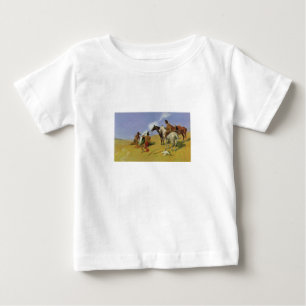 Camiseta De Bebé Señal de humo ~ Frederic Remington
