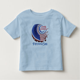 Camiseta De Bebé Sencillamente, "Patriot Son" Estrellas y Rayas: