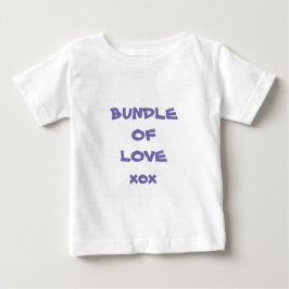 Camiseta De Bebé Sencillo Super Cute, 'Paquete de amor xox' Blanco