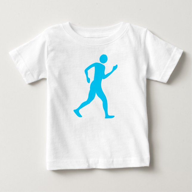 Camiseta De Bebé Senderismo - Azul cielo (Anverso)