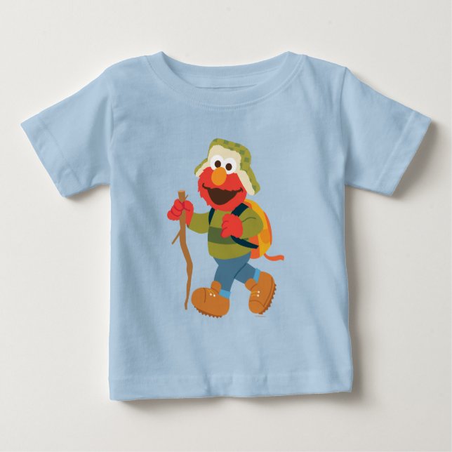 Camiseta De Bebé Senderismo en el bosque de Elmo (Anverso)