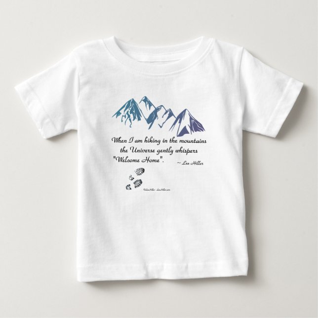 Camiseta De Bebé Senderismo por las montañas Susurros Universos Bie (Anverso)