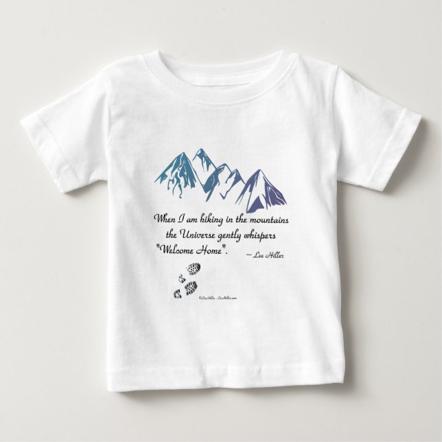 Camiseta De Bebé Senderismo por las montañas Susurros Universos Bie (Anverso)