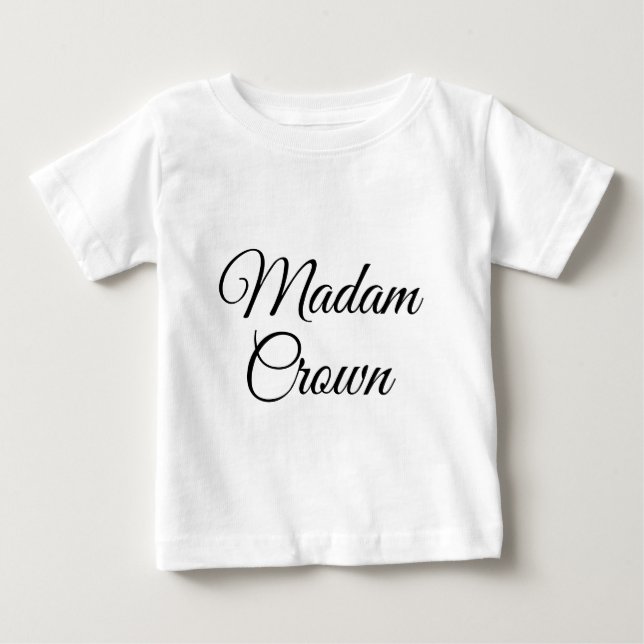 Camiseta De Bebé Señora Corona (Anverso)