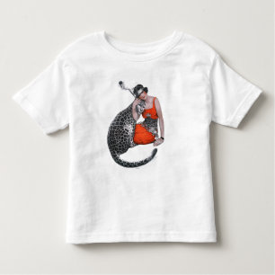 Camiseta De Bebé Señora y leopardo