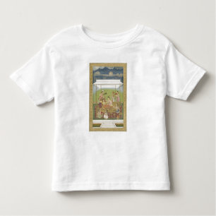 Camiseta De Bebé Señoras que escuchan la música en un jardín, del