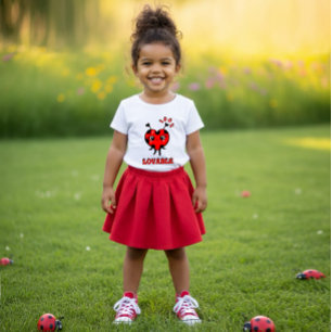 Camiseta De Bebé Señorita mariquita linda