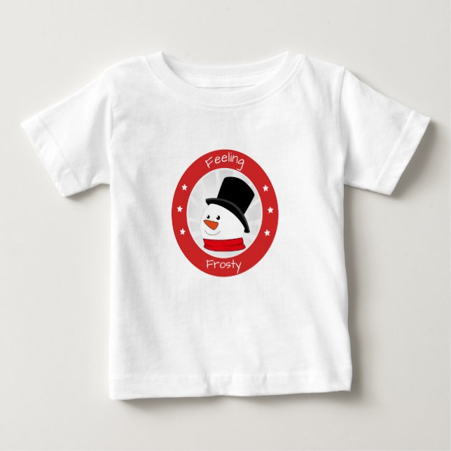 Camiseta De Bebé Sensación de Snowman helado (Anverso)