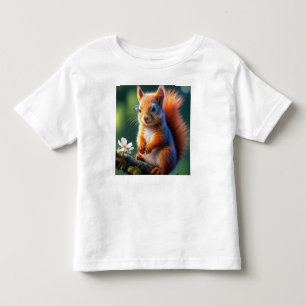 Camiseta De Bebé Sentada de ardilla marrón en la rama 56765