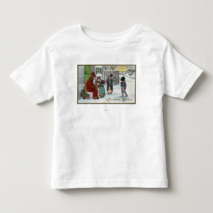 Camiseta De Bebé Sentada de GreetingSanta del navidad