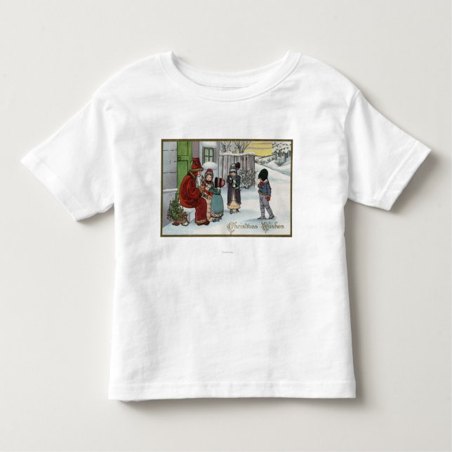 Camiseta De Bebé Sentada de GreetingSanta del navidad (Anverso)