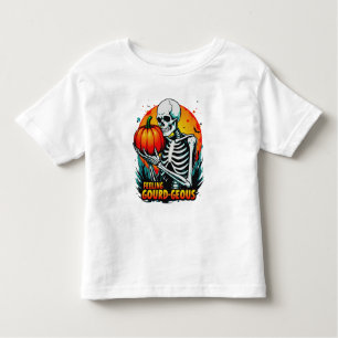 Camiseta De Bebé "Sentiendo Gourd-geous" Skeleton Hand Halloween Te