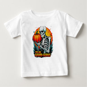 Camiseta De Bebé "Sentiendo Gourd-geous" Skeleton Hand Halloween Te