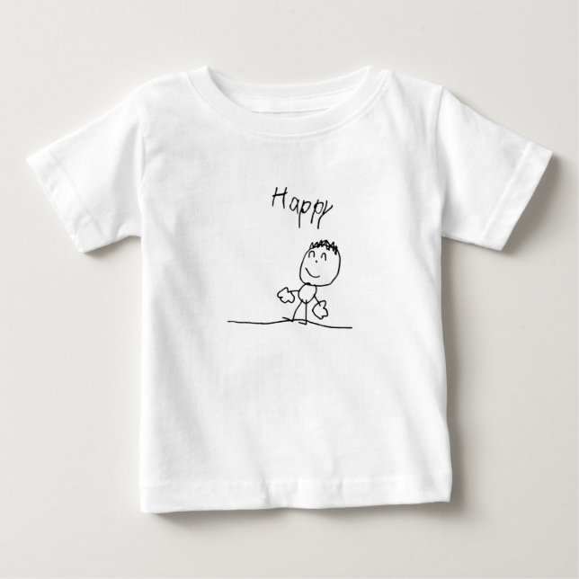 Camiseta De Bebé Sentimientos felices (niños/bebés) (Anverso)