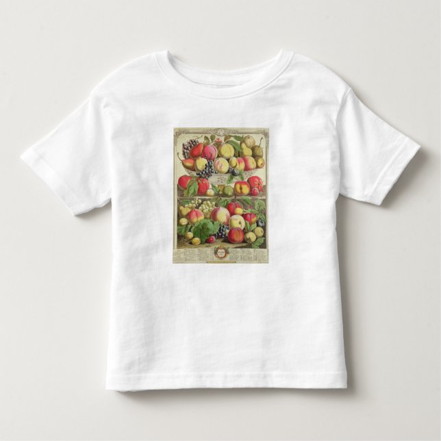 Camiseta De Bebé Septiembre, a partir de 'doce meses de las frutas (Anverso)