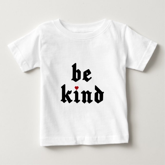 Camiseta De Bebé Ser amable - Mensaje positivo simple (Anverso)
