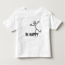 SER FELIZ FIGURA DE PELO TODDLER SHIRT