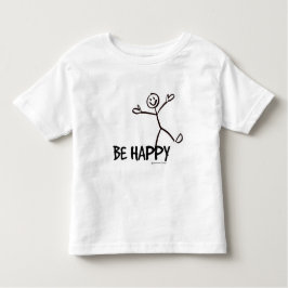 CAMISETA DE BEBÉ SER FELIZ FIGURA DE PELO TODDLER SHIRT