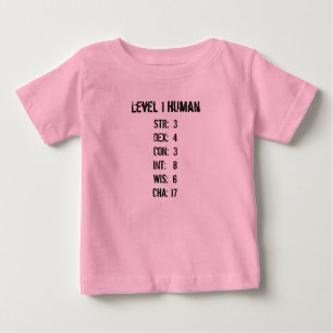 Camiseta De Bebé Ser humano del nivel 1