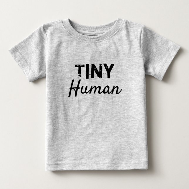 Camiseta De Bebé Ser humano minúsculo (Anverso)