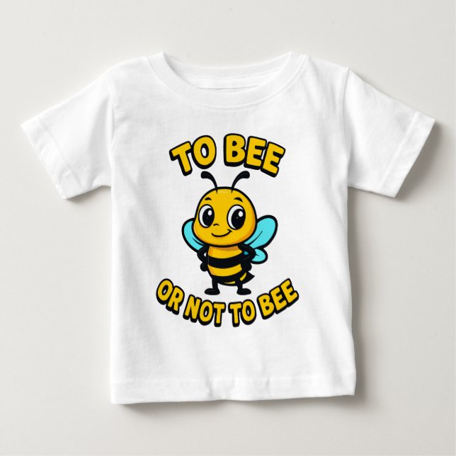 Camiseta De Bebé Ser o no ser abeja (Anverso)
