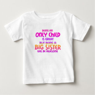 Camiseta De Bebé Ser un único niño es grande, morado