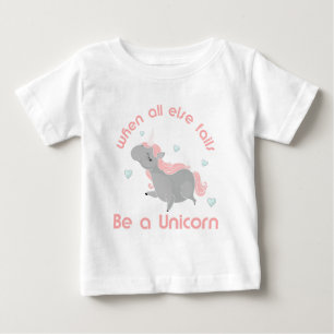 Camiseta De Bebé Ser unicornio