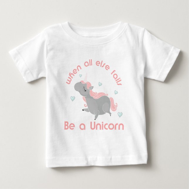 Camiseta De Bebé Ser unicornio (Anverso)