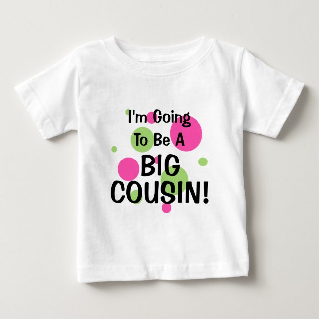 Camiseta De Bebé ¡Será Gran Primo! Rosa (Anverso)