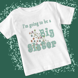 Camiseta De Bebé Serán Las Flores De La Hermana Pastel