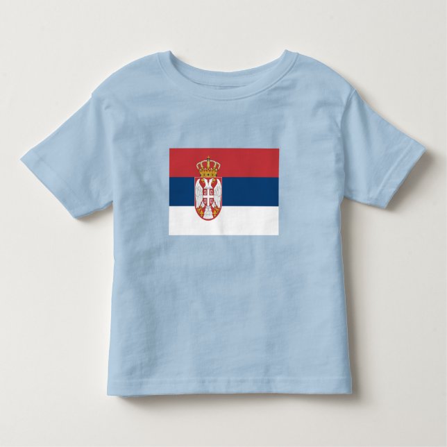 Camiseta De Bebé Serbia Flag (Anverso)