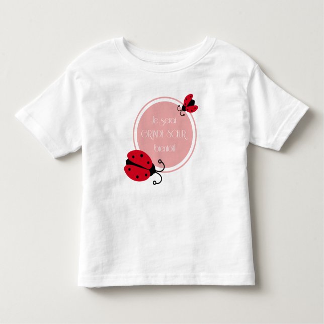 Camiseta De Bebé Seré gran hermana pronto (Anverso)