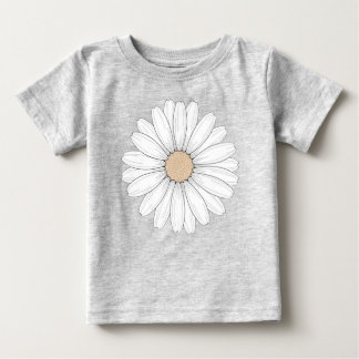 Camiseta De Bebé Serena Floración - Ilustración delicada de flor de