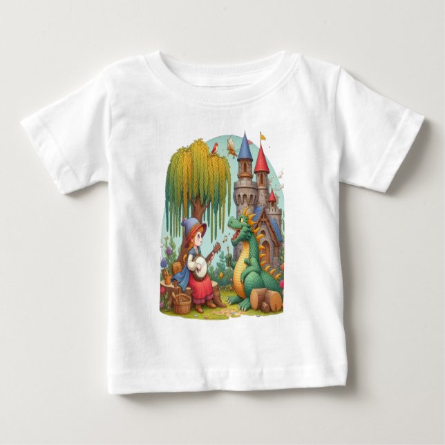 Camiseta De Bebé Serenade Dragón Por Una princesa mística (Anverso)