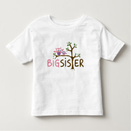 Camiseta De Bebé Serie Big Sister Owl