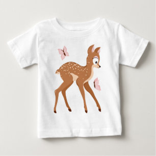 Camiseta De Bebé Serie forestal de chicas de venados para bebés