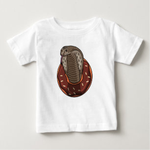 Camiseta De Bebé Serpiente con donut