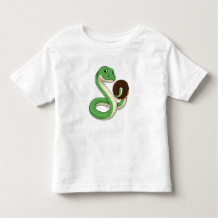 Camiseta De Bebé Serpiente con donut