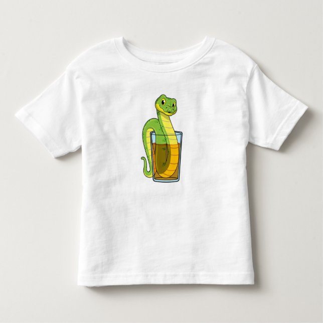 Camiseta De Bebé Serpiente con jugo (Anverso)