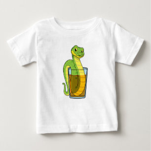 Camiseta De Bebé Serpiente con jugo