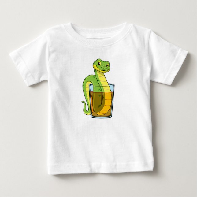 Camiseta De Bebé Serpiente con jugo (Anverso)