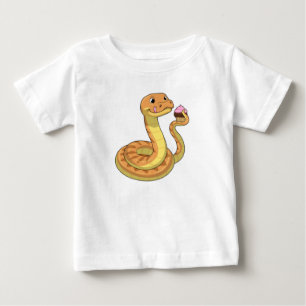 Camiseta De Bebé Serpiente con Muffin