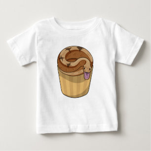 Camiseta De Bebé Serpiente con Muffin