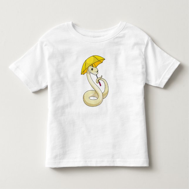 Camiseta De Bebé Serpiente con paraguas (Anverso)