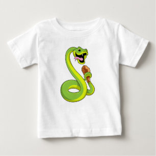Camiseta De Bebé Serpiente con pollo