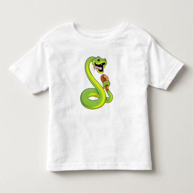 Camiseta De Bebé Serpiente con pollo (Anverso)